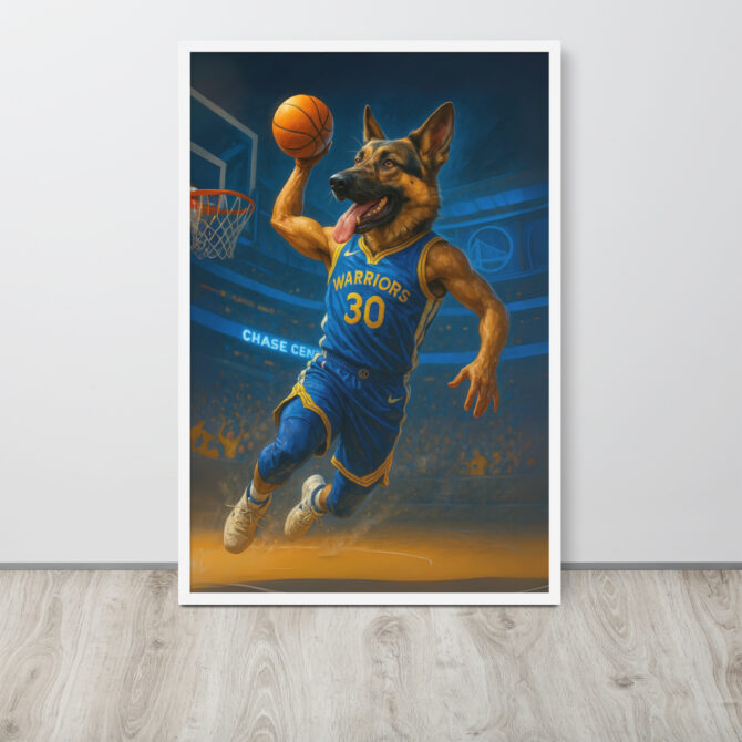 Golden State Warriors Custom Pet Poster – Slam Dunk Art - Image 8