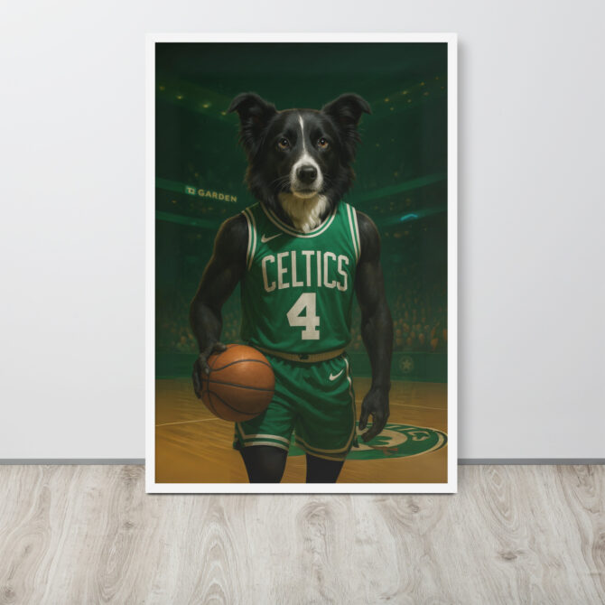 Boston Celtics Custom Pet Poster – Framed Basketball Tribute - Image 8