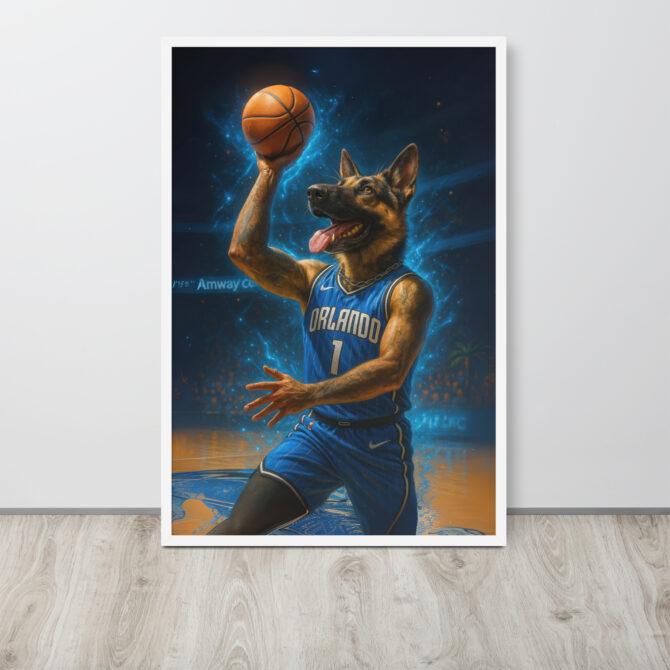 Orlando Magic Pet Portrait – Custom Basketball Poster - Image 8