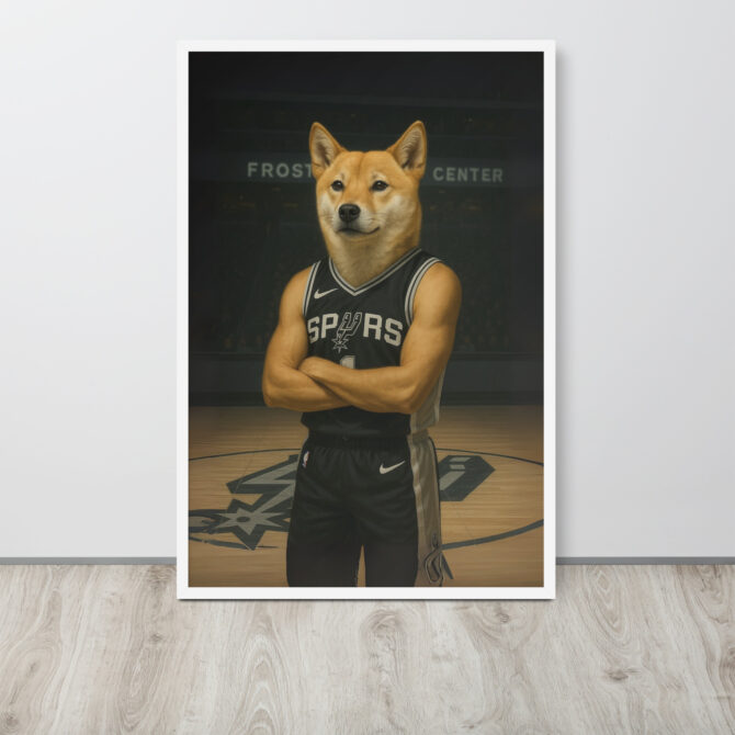 San Antonio Spurs Pet Portrait – Custom Framed Poster - Image 8