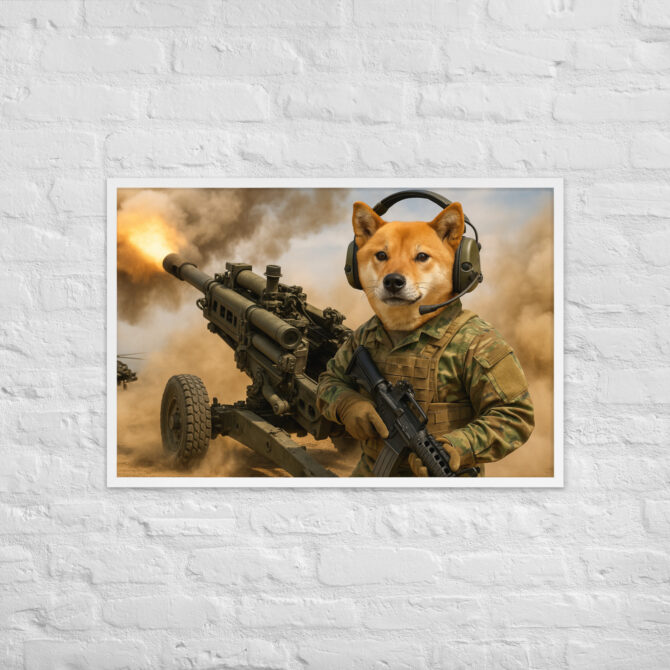 M777 Howitzer Pet Portrait – Custom Army Art Print - Image 10