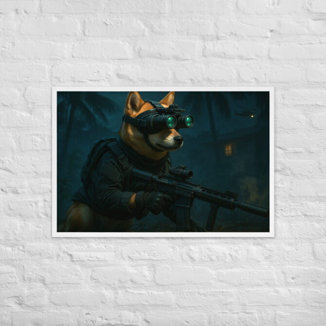 Custom SEAL Team 6 Pet Portrait – Military Framed Poster - Image 10