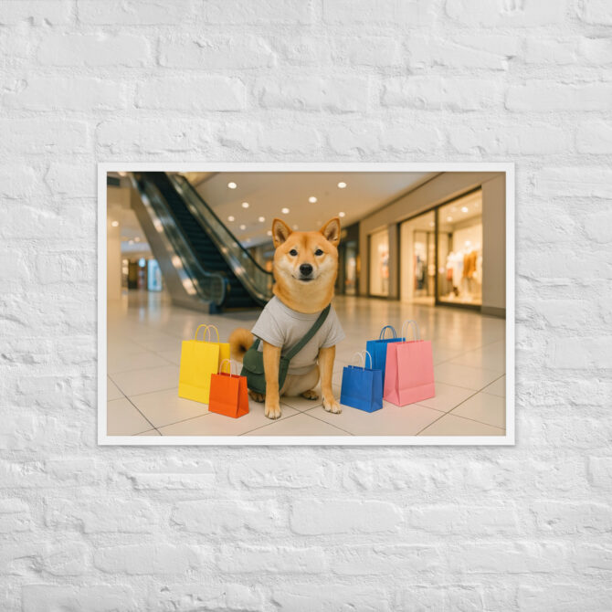 Custom Pet Shopping Artwork – Mall Day Poster Print - Image 10