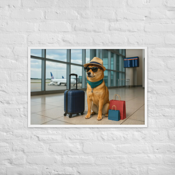 Custom Pet Travel Poster – Airport Explorer Artwork - Image 10