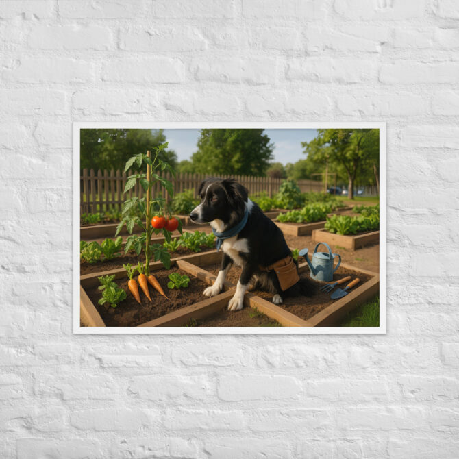 Custom Pet Gardening Poster – Vegetable Patch Grower - Image 10