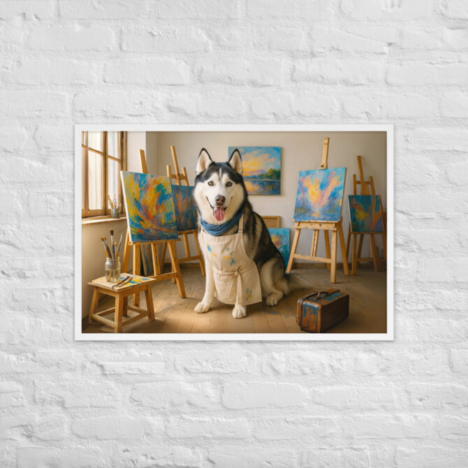 Custom Pet Portrait – Painting Studio Artist Poster - Image 10