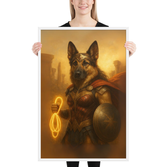 Wonder Woofer – Custom Superhero Pet Portrait Poster - Image 6