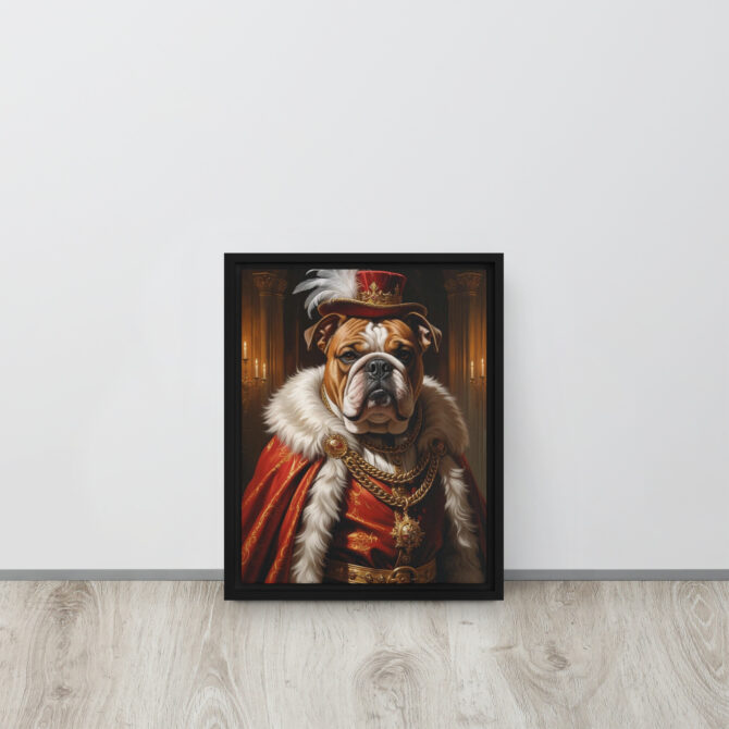 Custom Renaissance Pet Portrait – King Henry VIII Canvas - Image 3