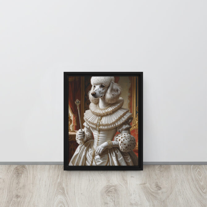 Queen Elizabark I – Custom Renaissance Pet Portrait on Framed Canvas - Image 2