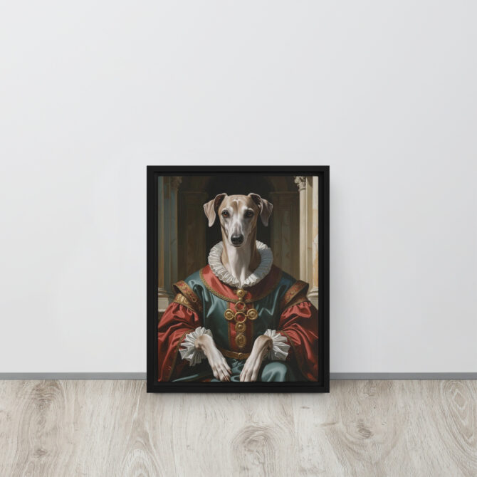 Dogmedici the Magnificent – Custom Renaissance Pet Portrait on Framed Canvas - Image 2