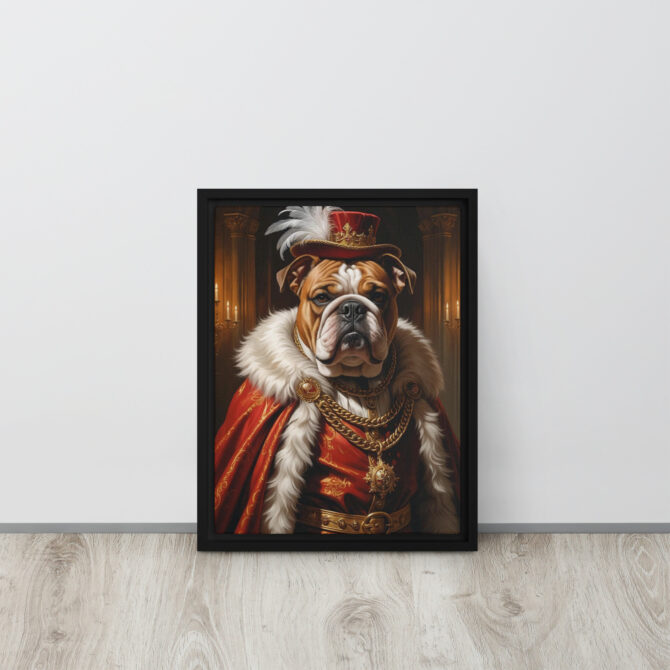Custom Renaissance Pet Portrait – King Henry VIII Canvas - Image 4