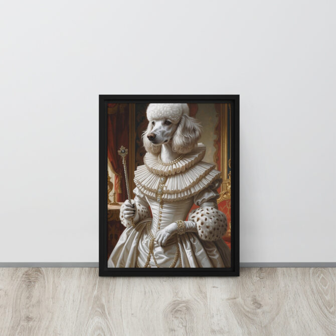 Queen Elizabark I – Custom Renaissance Pet Portrait on Framed Canvas - Image 3