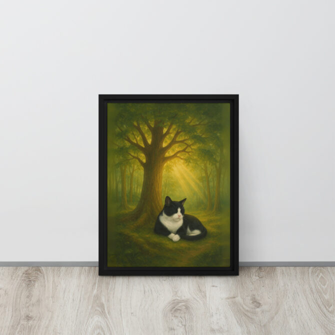 Custom Pet Memorial – Eternal Forest Framed Canvas - Image 3