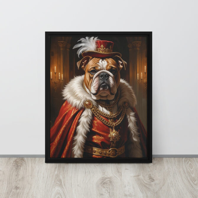 Custom Renaissance Pet Portrait – King Henry VIII Canvas - Image 5