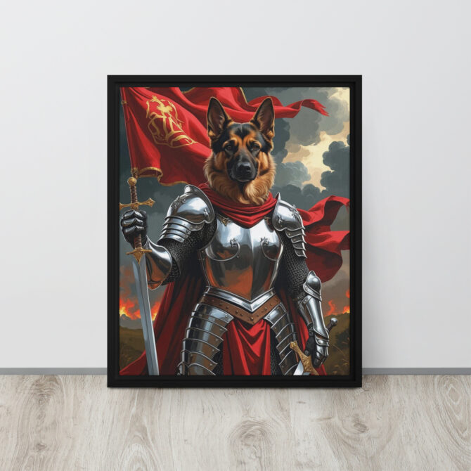 The Fearless Joan of Bark – Custom Renaissance Pet Canvas - Image 2