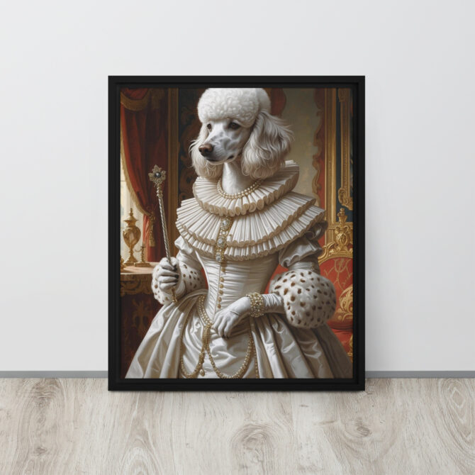 Queen Elizabark I – Custom Renaissance Pet Portrait on Framed Canvas - Image 4