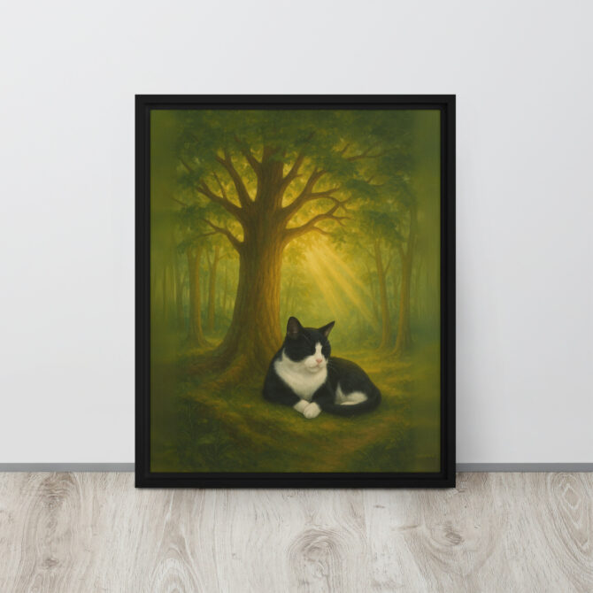 Custom Pet Memorial – Eternal Forest Framed Canvas - Image 4