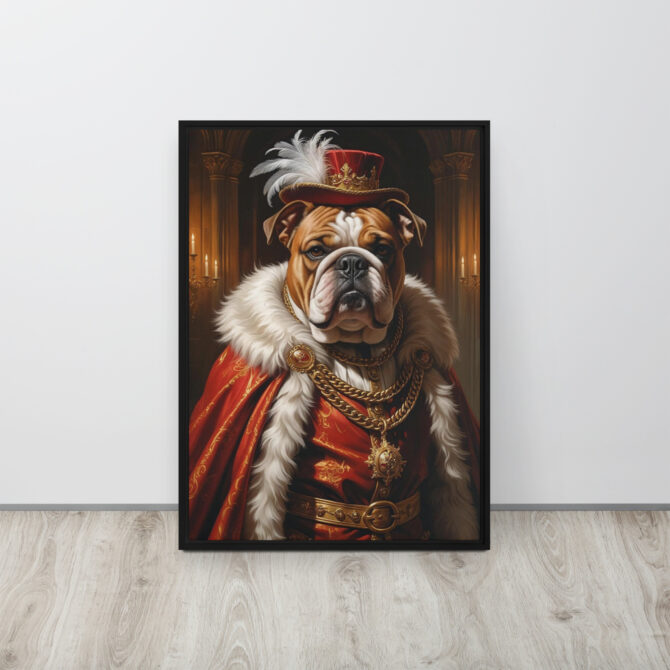 Custom Renaissance Pet Portrait – King Henry VIII Canvas - Image 6