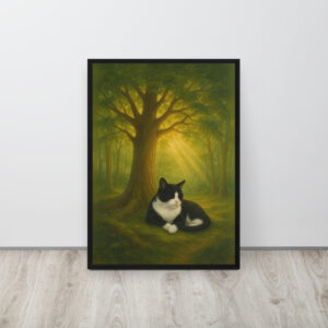 Custom Pet Memorial – Eternal Forest Framed Canvas