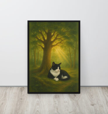 Custom Pet Memorial – Eternal Forest Framed Canvas