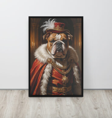 Custom Renaissance Pet Portrait – King Henry VIII Canvas