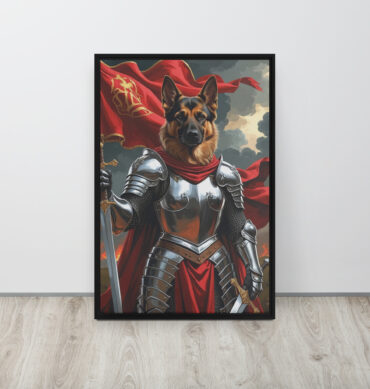 The Fearless Joan of Bark – Custom Renaissance Pet Canvas