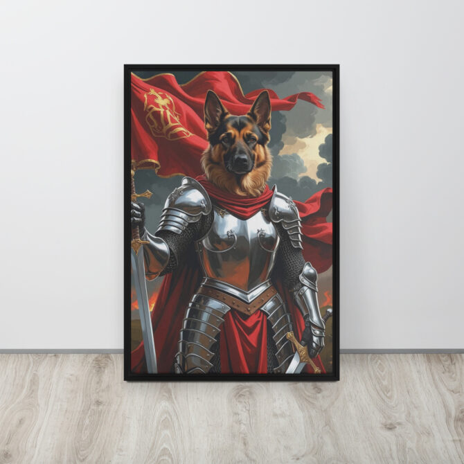 The Fearless Joan of Bark – Custom Renaissance Pet Canvas