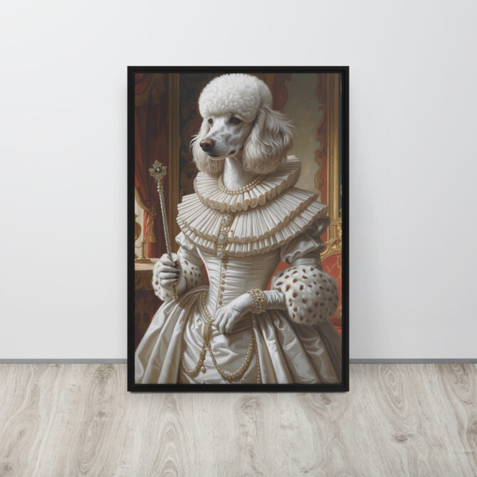 Queen Elizabark I – Custom Renaissance Pet Portrait on Framed Canvas - Image 5