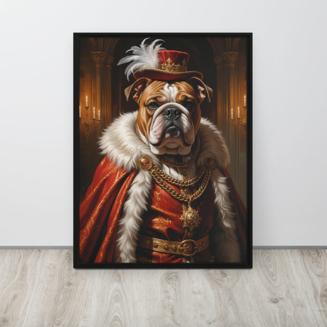 Custom Renaissance Pet Portrait – King Henry VIII Canvas - Image 7