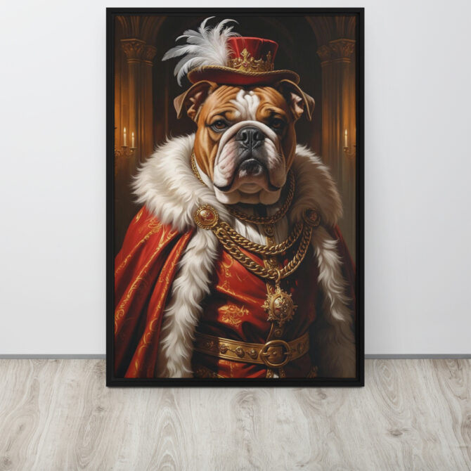 Custom Renaissance Pet Portrait – King Henry VIII Canvas - Image 8