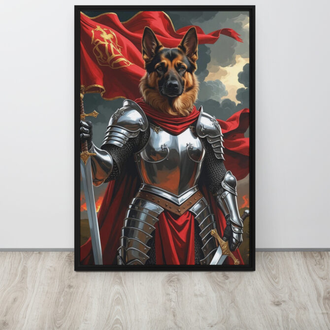 The Fearless Joan of Bark – Custom Renaissance Pet Canvas - Image 4