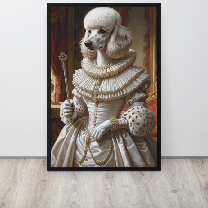 Queen Elizabark I – Custom Renaissance Pet Portrait on Framed Canvas - Image 6