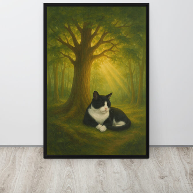 Custom Pet Memorial – Eternal Forest Framed Canvas - Image 5