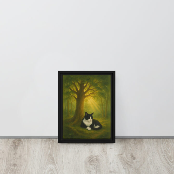 Custom Pet Memorial – Eternal Forest Framed Canvas - Image 2