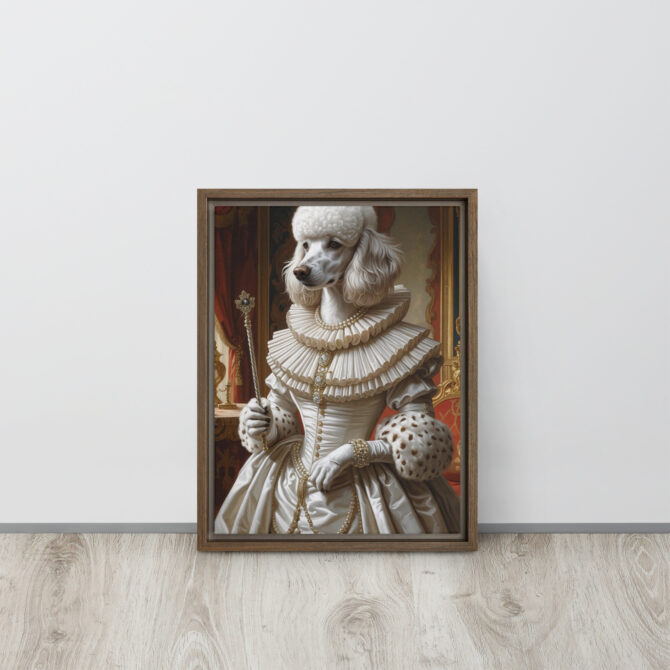 Queen Elizabark I – Custom Renaissance Pet Portrait on Framed Canvas - Image 8