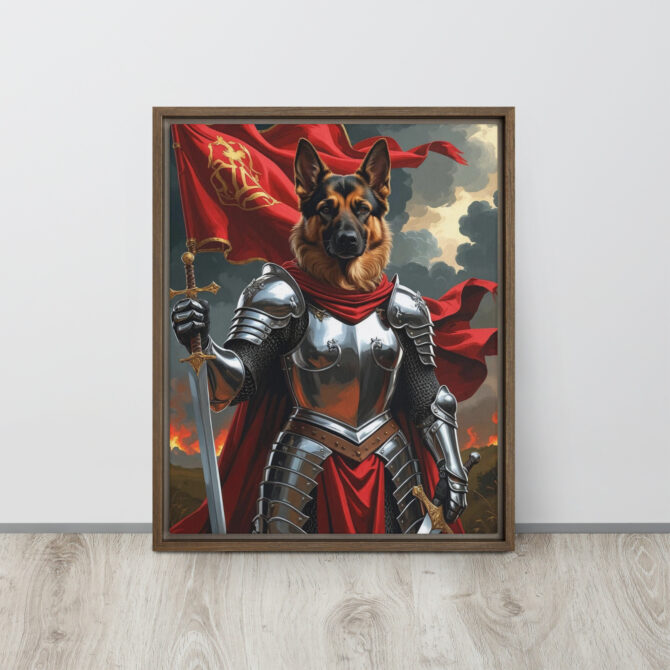 The Fearless Joan of Bark – Custom Renaissance Pet Canvas - Image 5