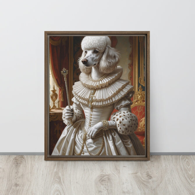 Queen Elizabark I – Custom Renaissance Pet Portrait on Framed Canvas - Image 9