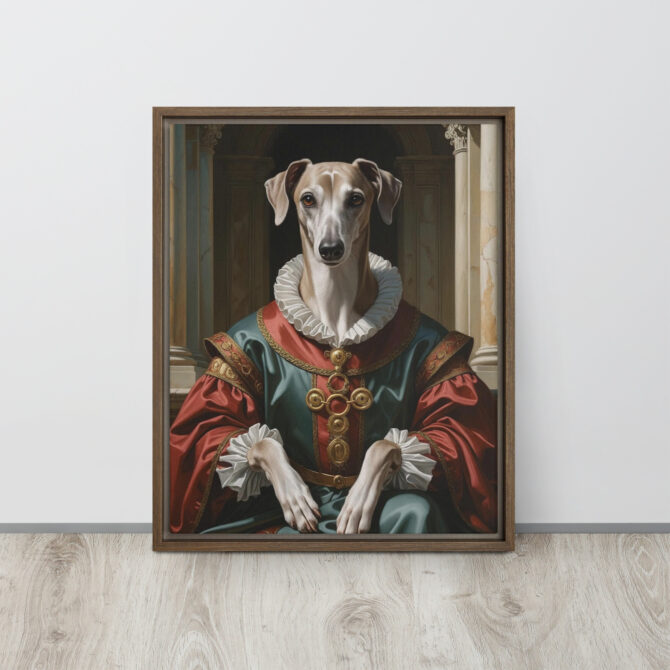 Dogmedici the Magnificent – Custom Renaissance Pet Portrait on Framed Canvas - Image 8