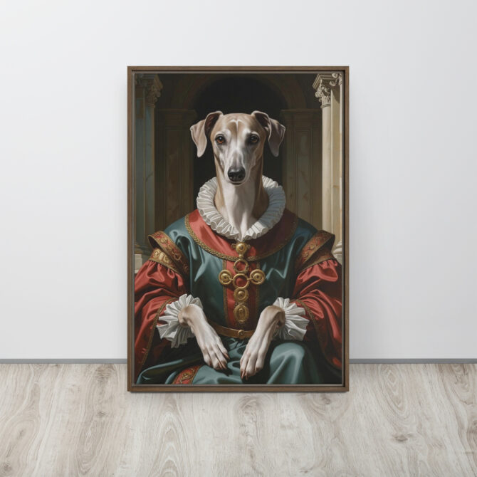 Dogmedici the Magnificent – Custom Renaissance Pet Portrait on Framed Canvas - Image 9