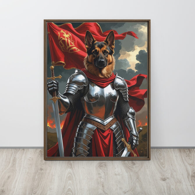 The Fearless Joan of Bark – Custom Renaissance Pet Canvas - Image 7