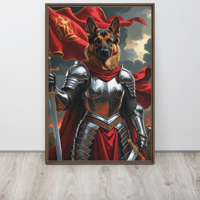 The Fearless Joan of Bark – Custom Renaissance Pet Canvas - Image 8