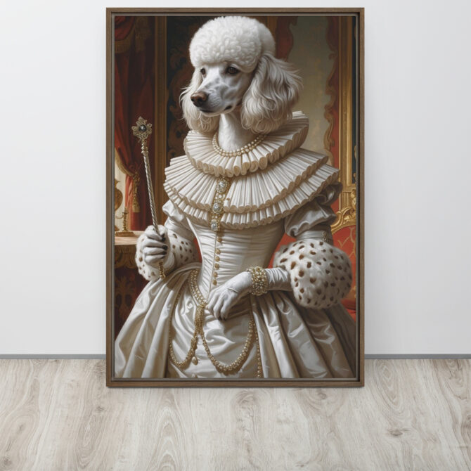 Queen Elizabark I – Custom Renaissance Pet Portrait on Framed Canvas - Image 11