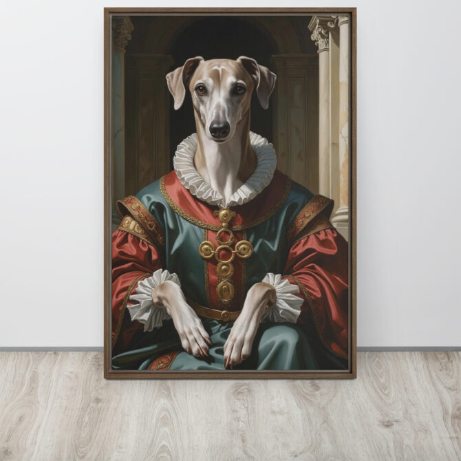 Dogmedici the Magnificent – Custom Renaissance Pet Portrait on Framed Canvas - Image 10