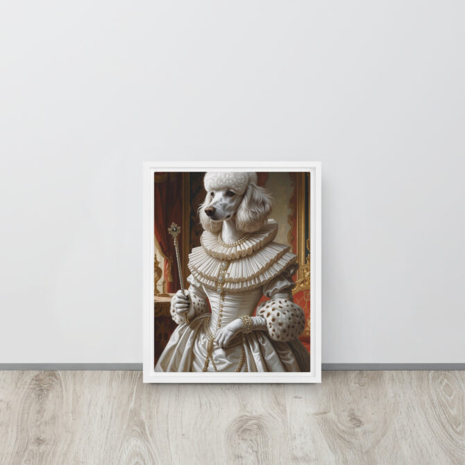 Queen Elizabark I – Custom Renaissance Pet Portrait on Framed Canvas - Image 12