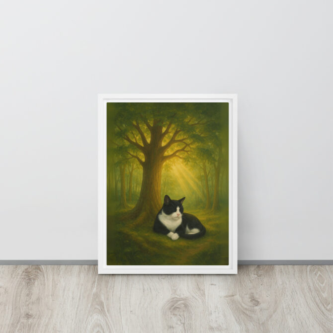 Custom Pet Memorial – Eternal Forest Framed Canvas - Image 7