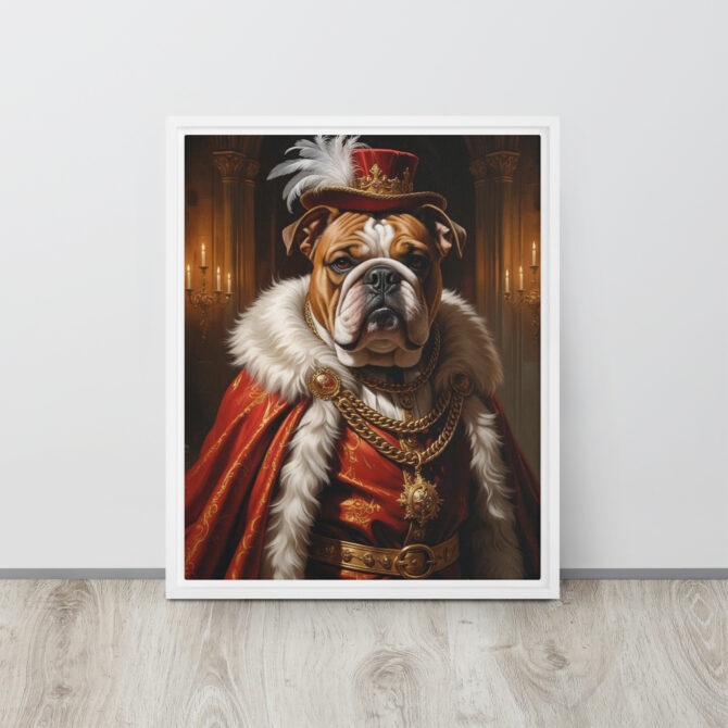 Custom Renaissance Pet Portrait – King Henry VIII Canvas - Image 20