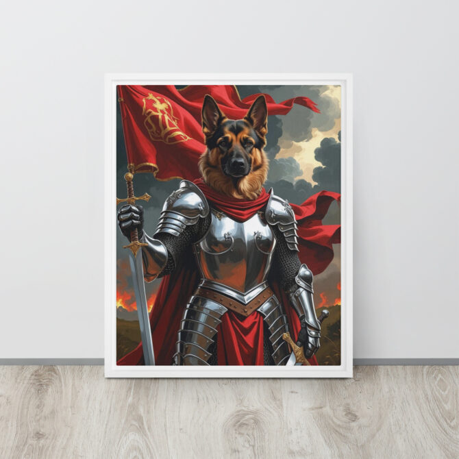 The Fearless Joan of Bark – Custom Renaissance Pet Canvas - Image 9