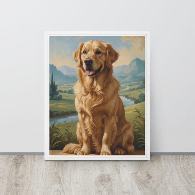 The Doga Lisa – Custom Renaissance Pet Portrait on Framed Canvas - Image 10