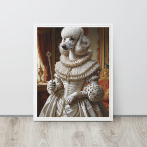 Queen Elizabark I – Custom Renaissance Pet Portrait on Framed Canvas