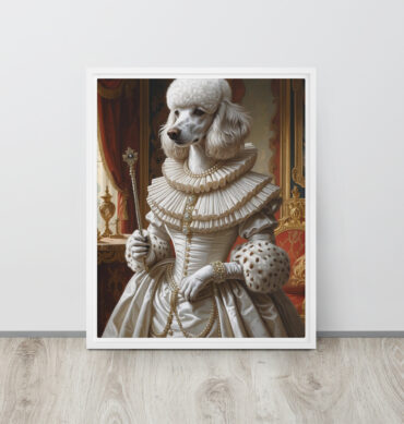 Queen Elizabark I – Custom Renaissance Pet Portrait on Framed Canvas